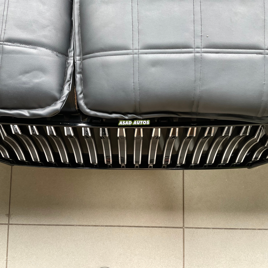 Chrome Front Bumper Grill for Hyundai Tucson 2020-2024, enhancing vehicle style with a sleek chrome finish and durable construction.