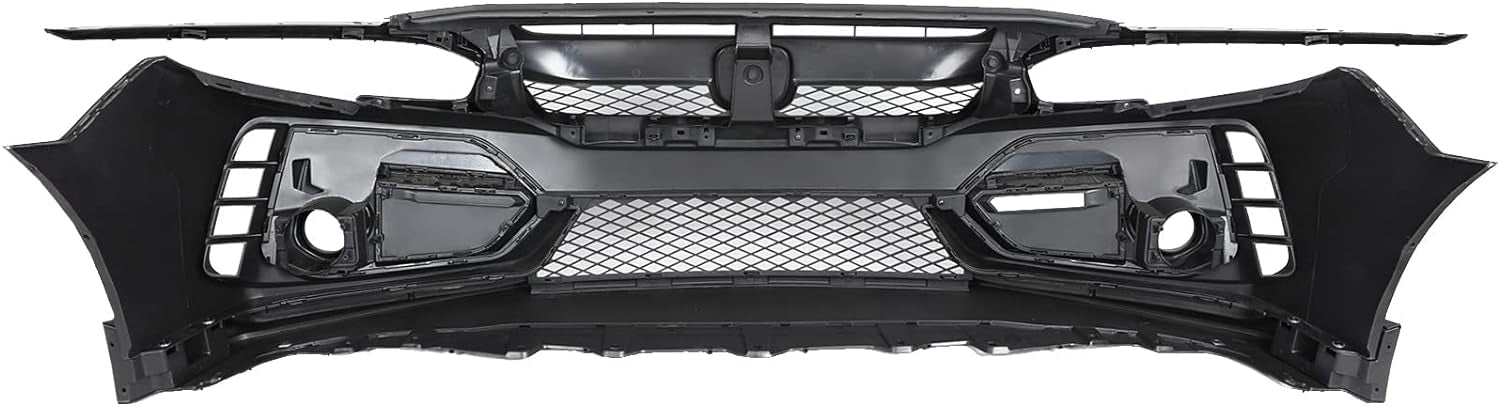 Complete Type R Style Conversion Kit for Honda Civic 2016-2021 in ABS plastic (Non-Painted), including front bumper, rear bumper, and side skirts.