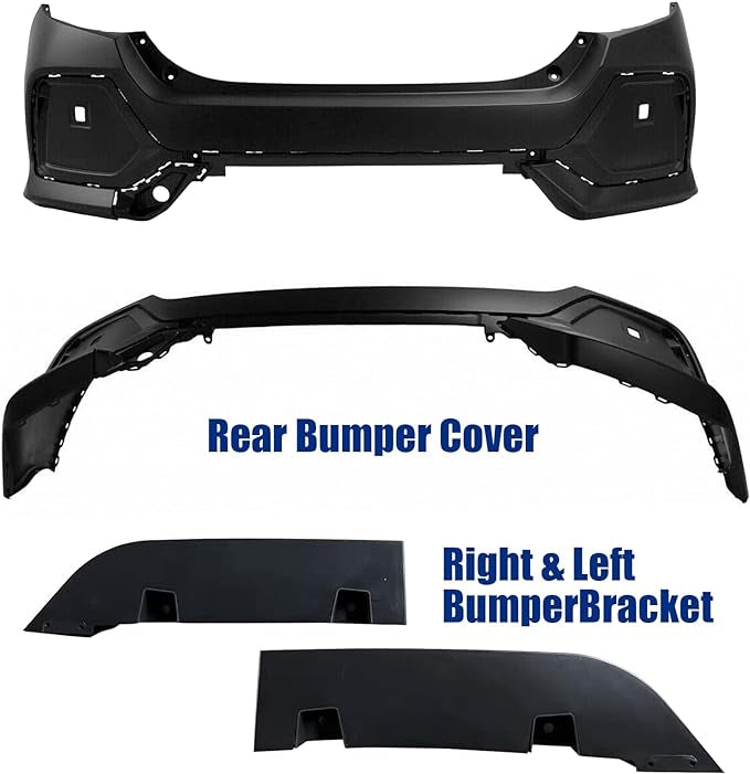 Complete Type R Style Conversion Kit for Honda Civic 2016-2021 in ABS plastic (Non-Painted), including front bumper, rear bumper, and side skirts.
