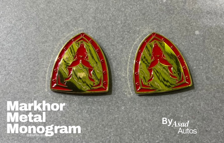 Markhor Silicon Car Monogram Emblem
