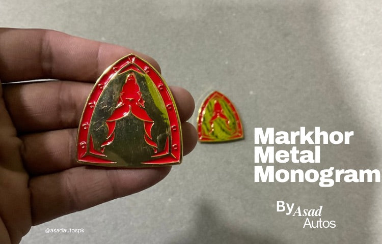 Markhor Silicon Car Monogram Emblem