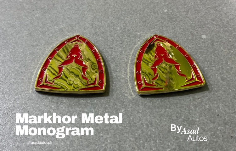 Markhor Silicon Car Monogram Emblem