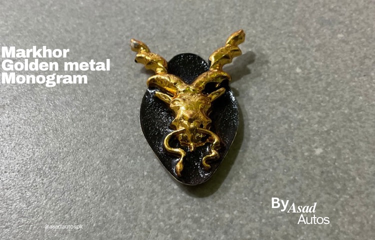 Markhor Metal Car Monogram Emblem