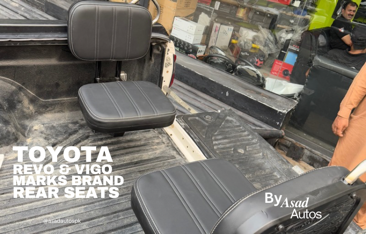 Toyota Hilux Revo & Vigo Brand Märks Rear Trunk Seats