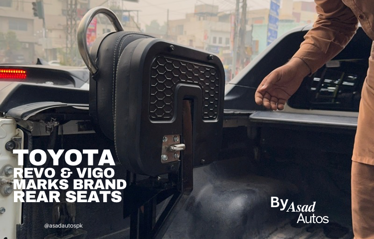 Toyota Hilux Revo & Vigo Brand Märks Rear Trunk Seats