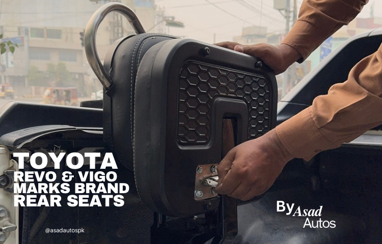 Toyota Hilux Revo & Vigo Brand Märks Rear Trunk Seats