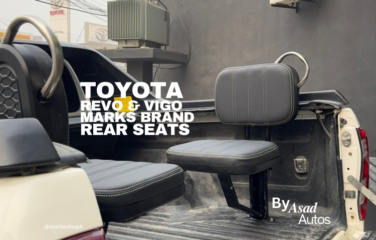 Toyota Hilux Revo & Vigo Brand Märks Rear Trunk Seats