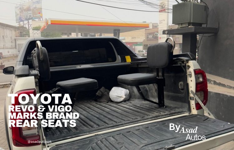 Toyota Hilux Revo & Vigo Brand Märks Rear Trunk Seats