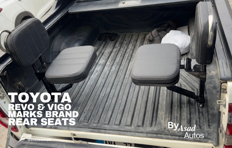 Toyota Hilux Revo & Vigo Brand Märks Rear Trunk Seats