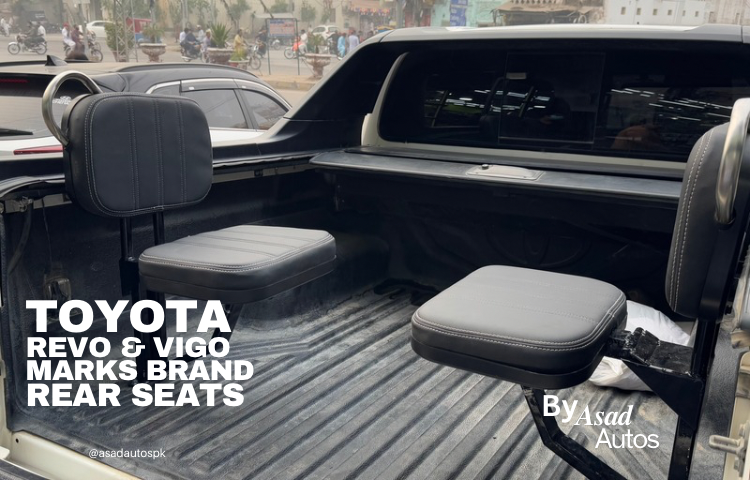Toyota Hilux Revo & Vigo Brand Märks Rear Trunk Seats