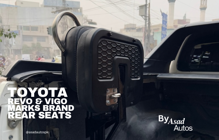 Toyota Hilux Revo & Vigo Brand Märks Rear Trunk Seats