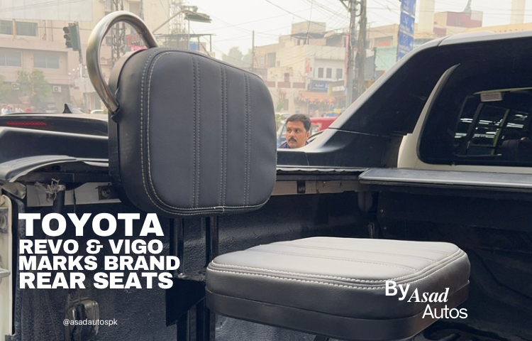 Toyota Hilux Revo & Vigo Brand Märks Rear Trunk Seats