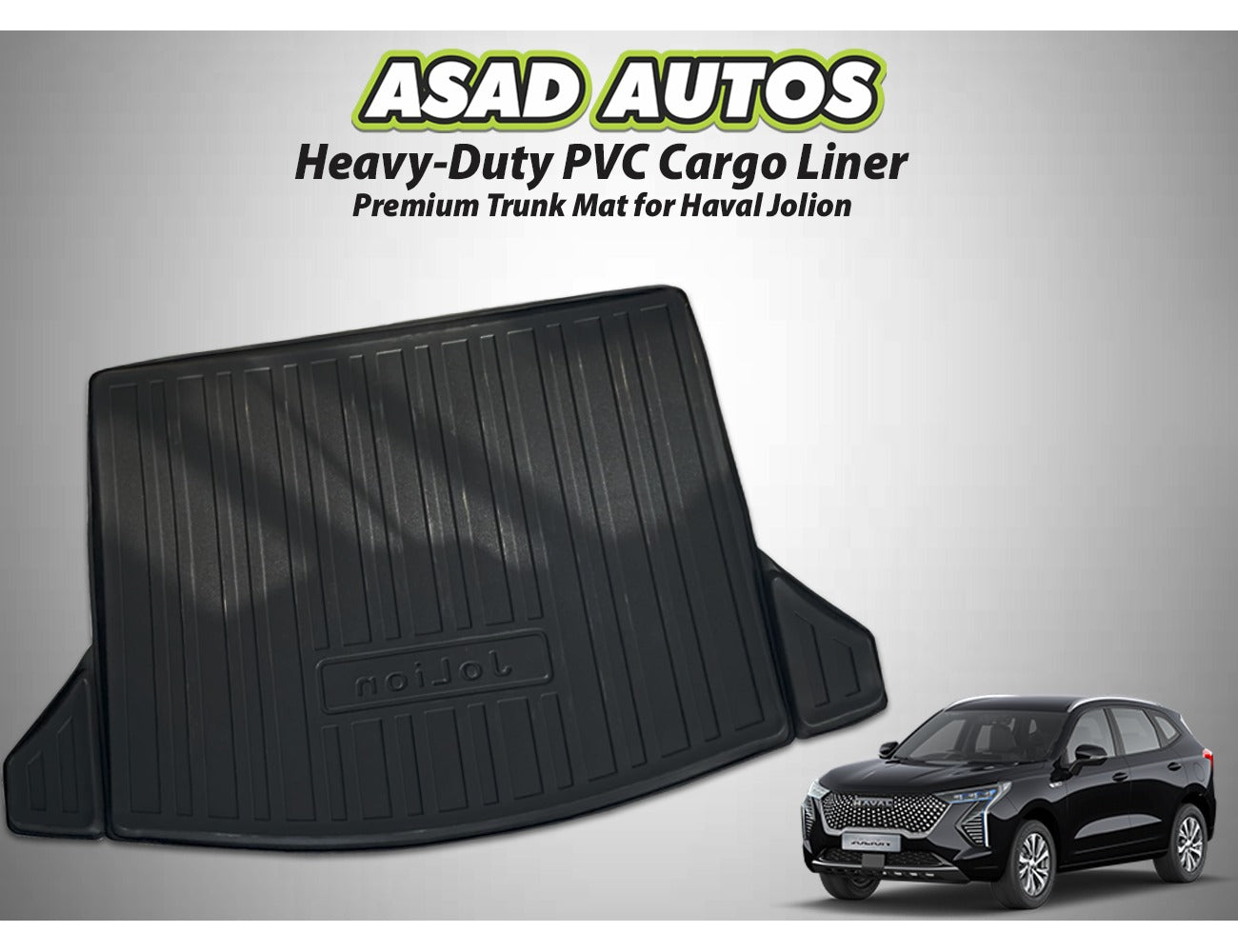 Custom-Fit Trunk Mat for Haval Jolion, durable and waterproof cargo protection with anti-slip surface for enhanced functionality.