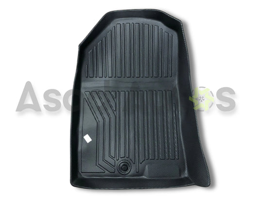 Custom-fit TPE floor mats for Kia Stonic 2022-2025 with waterproof protection, anti-slip backing, raised edges, and all-weather coverage