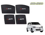 Custom-fit car sun shades for Suzuki Alto 2014-2025, offering UV and heat protection for your car's interior.