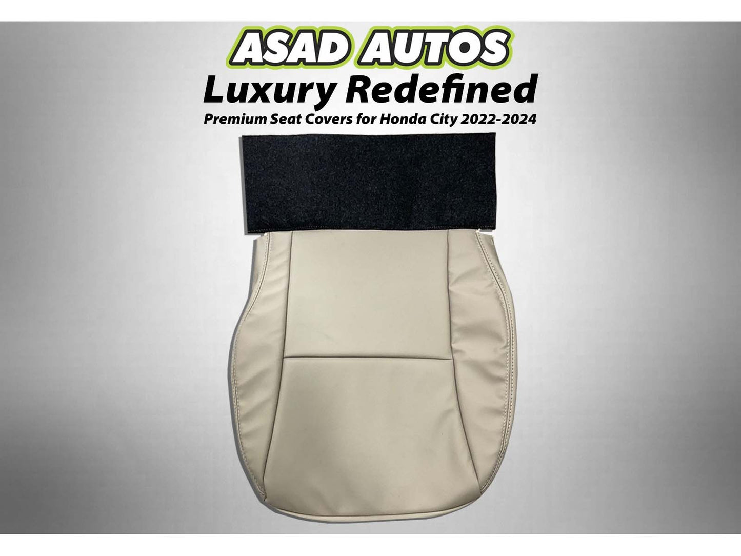 Custom-fit seat covers for Honda City 2022-2024, offering premium style, durability, and comfort for your car's interior.