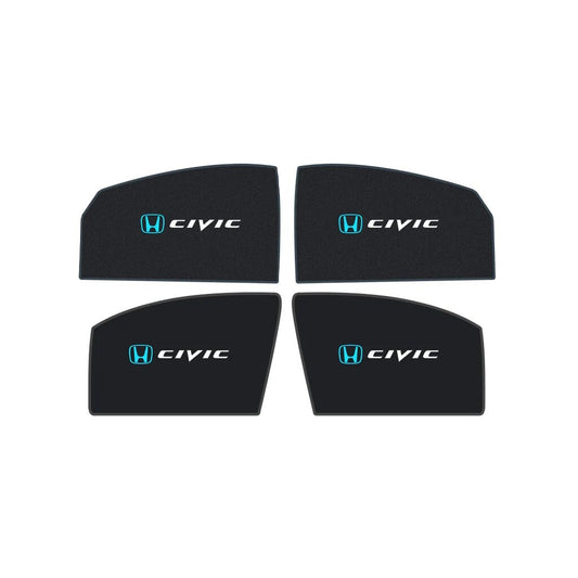 Custom-fit sun shades for Honda Civic 2022-2025 providing UV protection, heat control, and privacy.