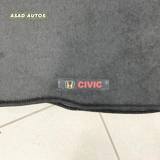 Custom Carpet Floor Mats for Honda Civic (2016-2021), offering stylish design, precise fit, and durable protection for your car’s interior.