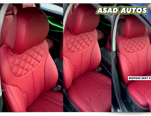 Bespoke Seat Covers for Hyundai Santa Fe 2023–2025 – Premium Japanese Synthetic Fiber