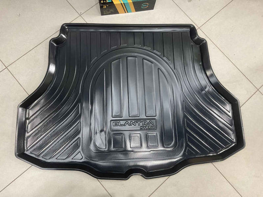 Hyundai Elantra Hybrid (2024–2025) PVC Trunk Mat – Custom Fit | Waterproof | Durable