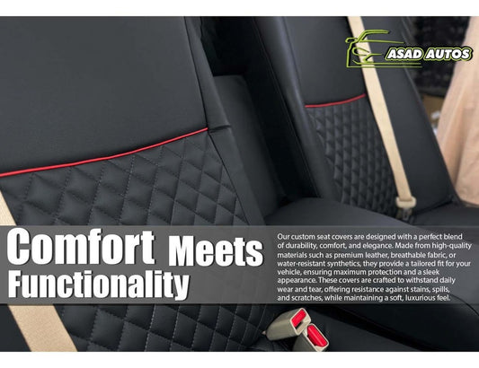 Custom Seat Covers for Honda City 2022-2025, featuring a perfect fit, stylish design, and premium protection for your car interior.