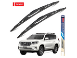 DENSO Hybrid Wiper Blades installed on Toyota Land Cruiser Prado GRJ for enhanced visibility and all-weather performance