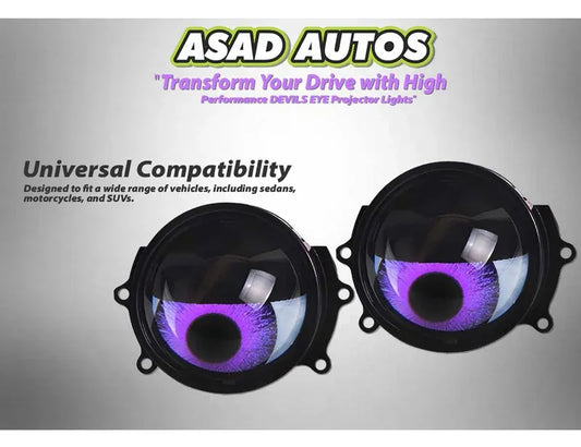 DEVILS EYE Projector Lights featuring a stylish design, sharp beam patterns, and high-performance illumination for modern vehicles.