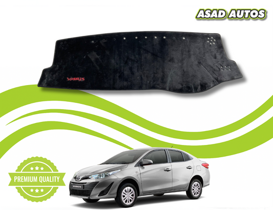 Dashboard carpet mat for Toyota Yaris 2018-2025 providing custom fit, premium protection, and stylish interior enhancement.