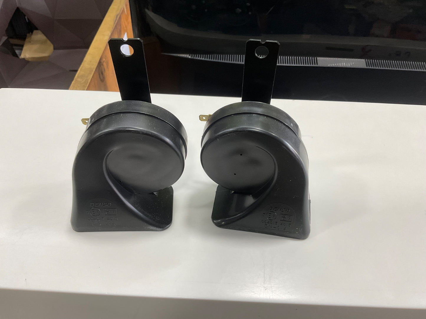 "Denso Electric Car Horn Power Tone – Loud 12V Horn for Cars & Motorcycles"