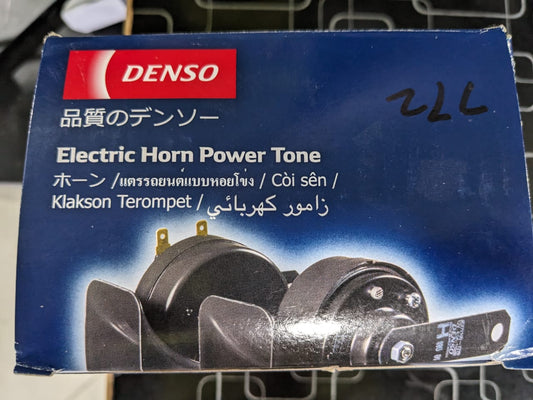 "Denso Electric Car Horn Power Tone – Loud 12V Horn for Cars & Motorcycles"