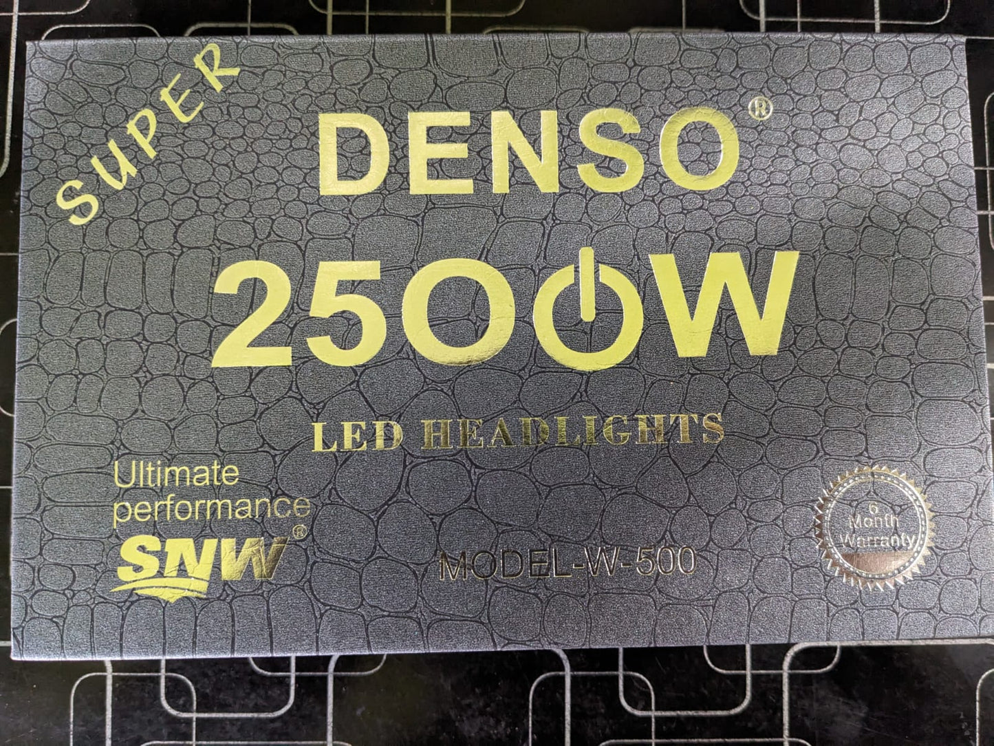 Denso LED Headlights featuring 500 watts output for ultra-bright, energy-efficient, and durable vehicle lighting solutions.