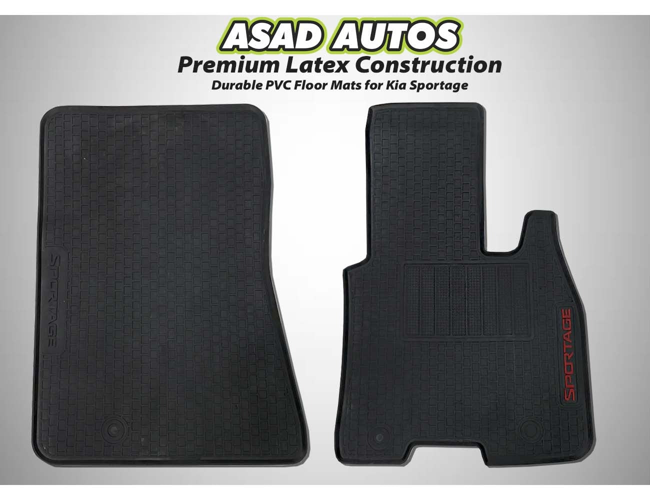 Durable Latex PVC Car Floor Mats for Kia Sportage β Waterproof & Stylish