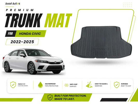 Durable PVC Trunk Mat for Honda Civic 2022-2025 Sedan (11th Generation)