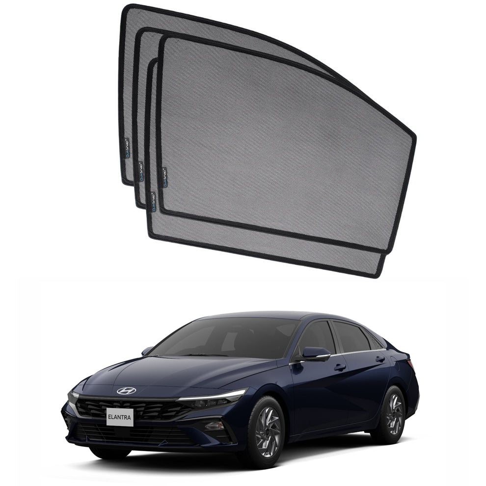 QS Window Sun Shades (Car Pardy) for Hyundai Elantra Hybrid 2024-2025: Premium UV Protection & Custom Fit