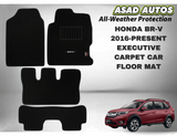 Honda BR-V 2016–Present Executive Carpet Car Floor Mat – Premium Interior Upgrade