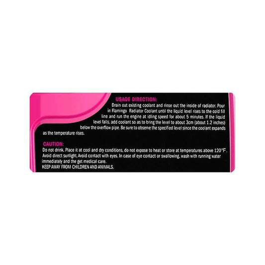 Flamingo Radiator Coolant Pink Color F340G / F340R – Long Life Antifreeze & Engine Protector (1L / 4L)
