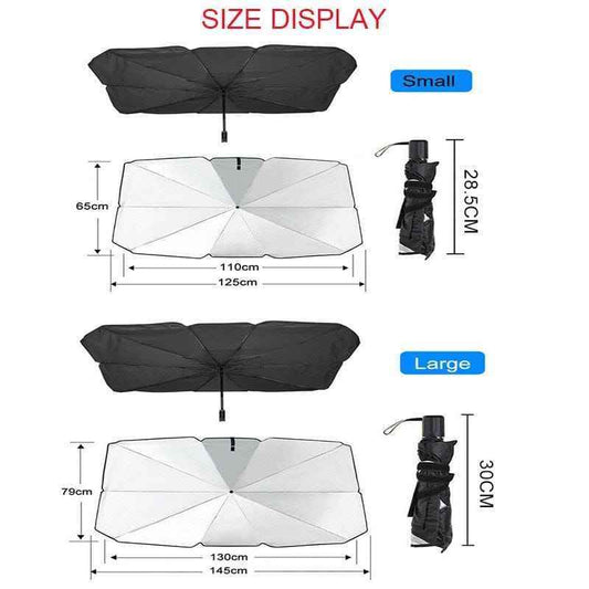 Car Umbrella Sun Shade Cover for Changan Oshan X7 (2022–2025) – Foldable Windshield UV & Heat Protection Shield