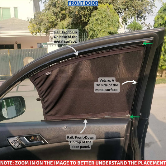 Awra Window Curtains Sun Shades (Car Pardy) for Toyota Mark X 2004 - 2009 1st