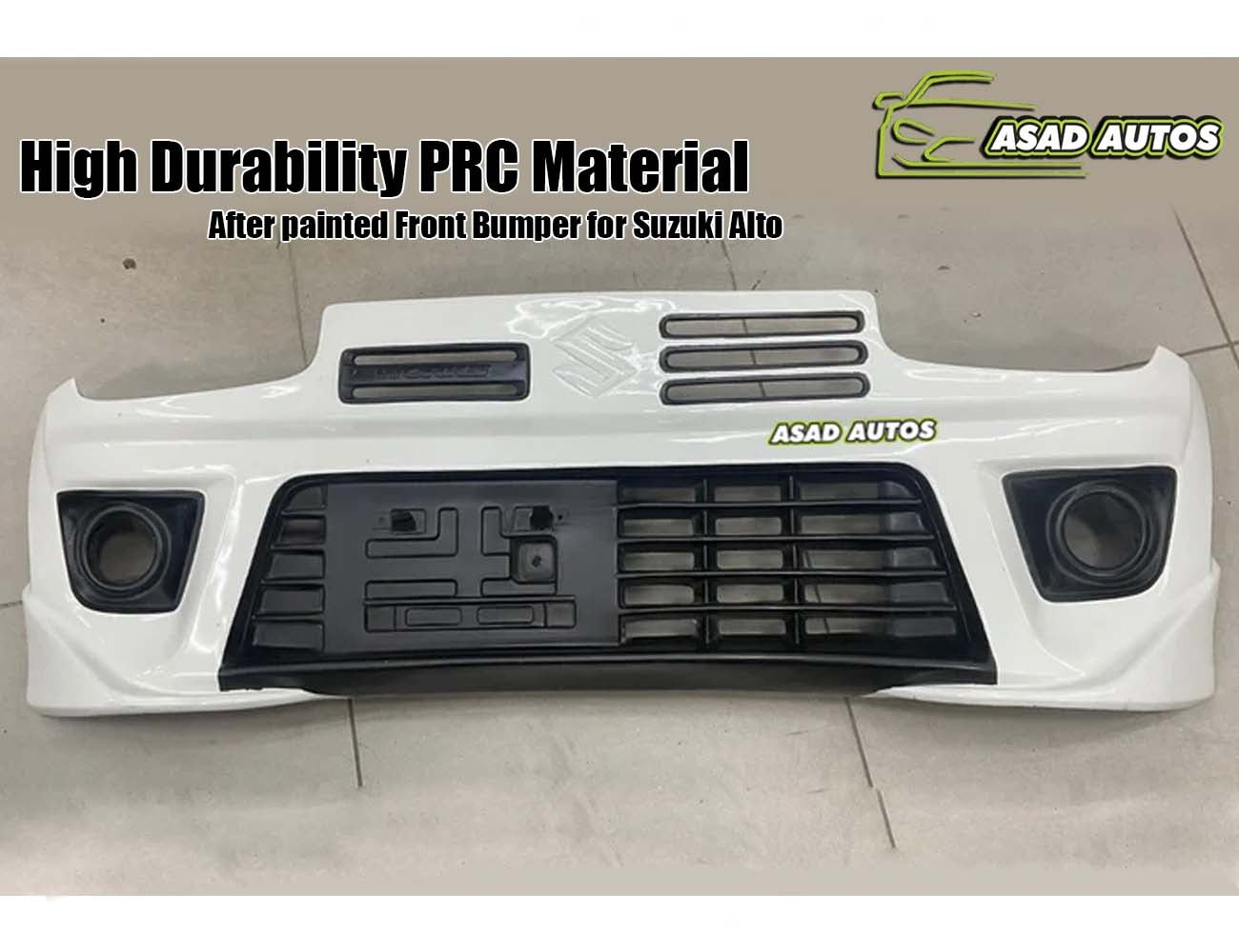 Front Bumper Non-Painted PRC Material for Suzuki Alto (2014-2021) – Durable and Stylish