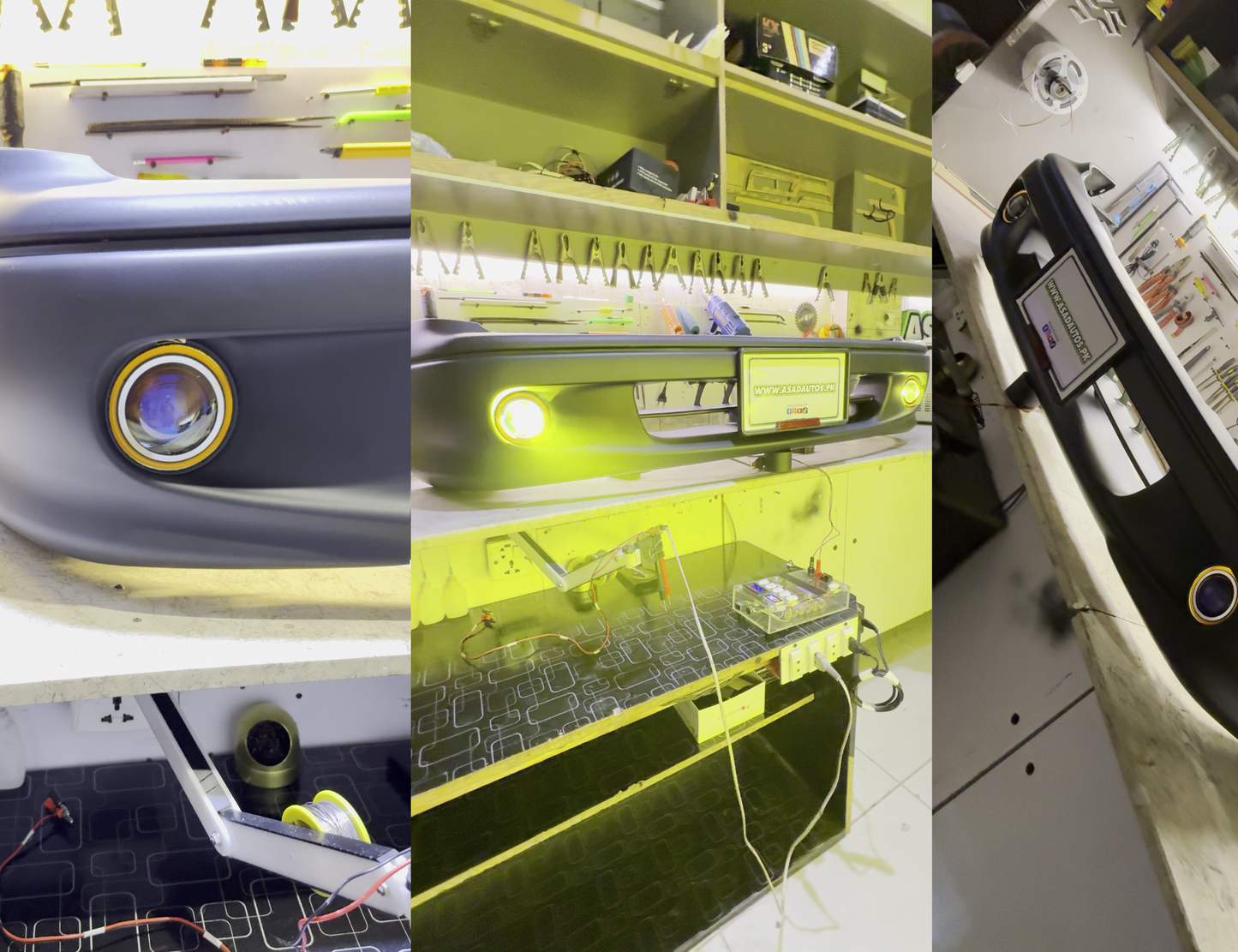 Front bumper MLI projector light with wiring button and fitting for Suzuki Cultus old model 2000-2017