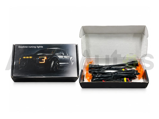GMC Orange LED grille lights for car front grille styling.