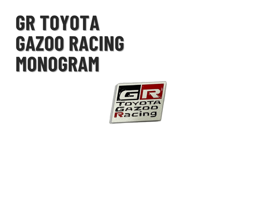 GR Toyota Gazoo Racing Emblem – Performance Badge for Toyota Cars