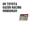 GR Toyota Gazoo Racing Emblem – Performance Badge for Toyota Cars