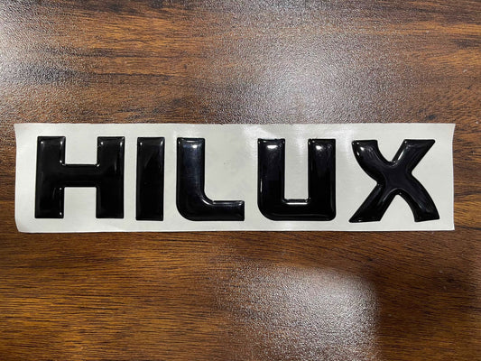 Toyota Revo Hilux Glossy Black Monogram / Emblem / Logo – Premium Exterior Badge Upgrade