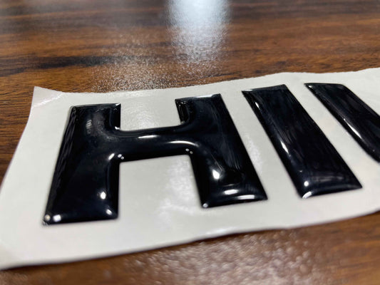 Toyota Revo Hilux Glossy Black Monogram / Emblem / Logo – Premium Exterior Badge Upgrade