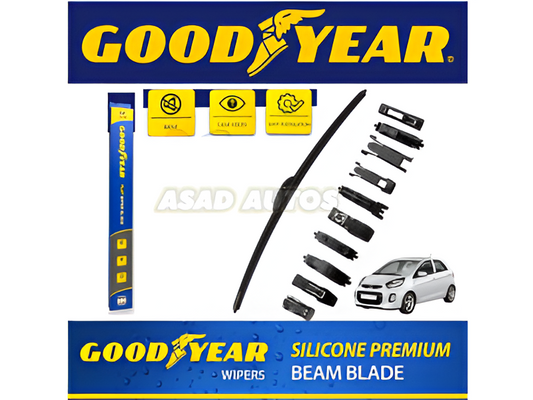 Goodyear Wiper Blades for Kia Picanto - Durable and Streak-Free Windshield Wipers