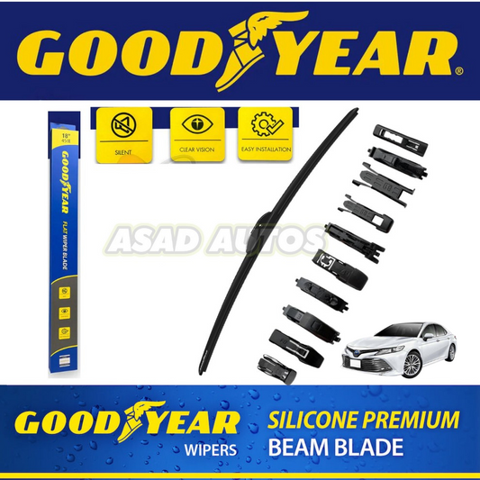 Goodyear Wiper Blades for Toyota Camry Hybrid – Premium Streak-Free Windshield Wipers for All-Weather Use