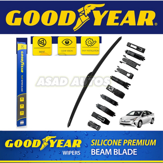 Goodyear Wiper Blades for Toyota Prius (2018-2023) – High-Performance Windshield Wipers for Clear and Reliable Vision