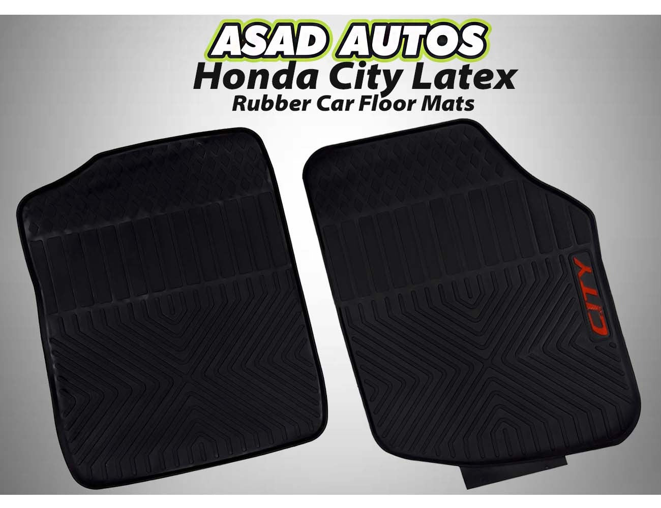 High-Quality Latex Rubber Car Floor Mats for Honda City 2009-2021 β Durable & Waterproof