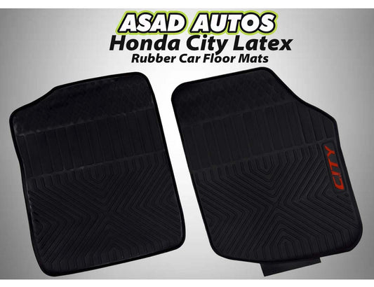 High-Quality Latex Rubber Car Floor Mats for Honda City 2009-2021 – Durable & Waterproof